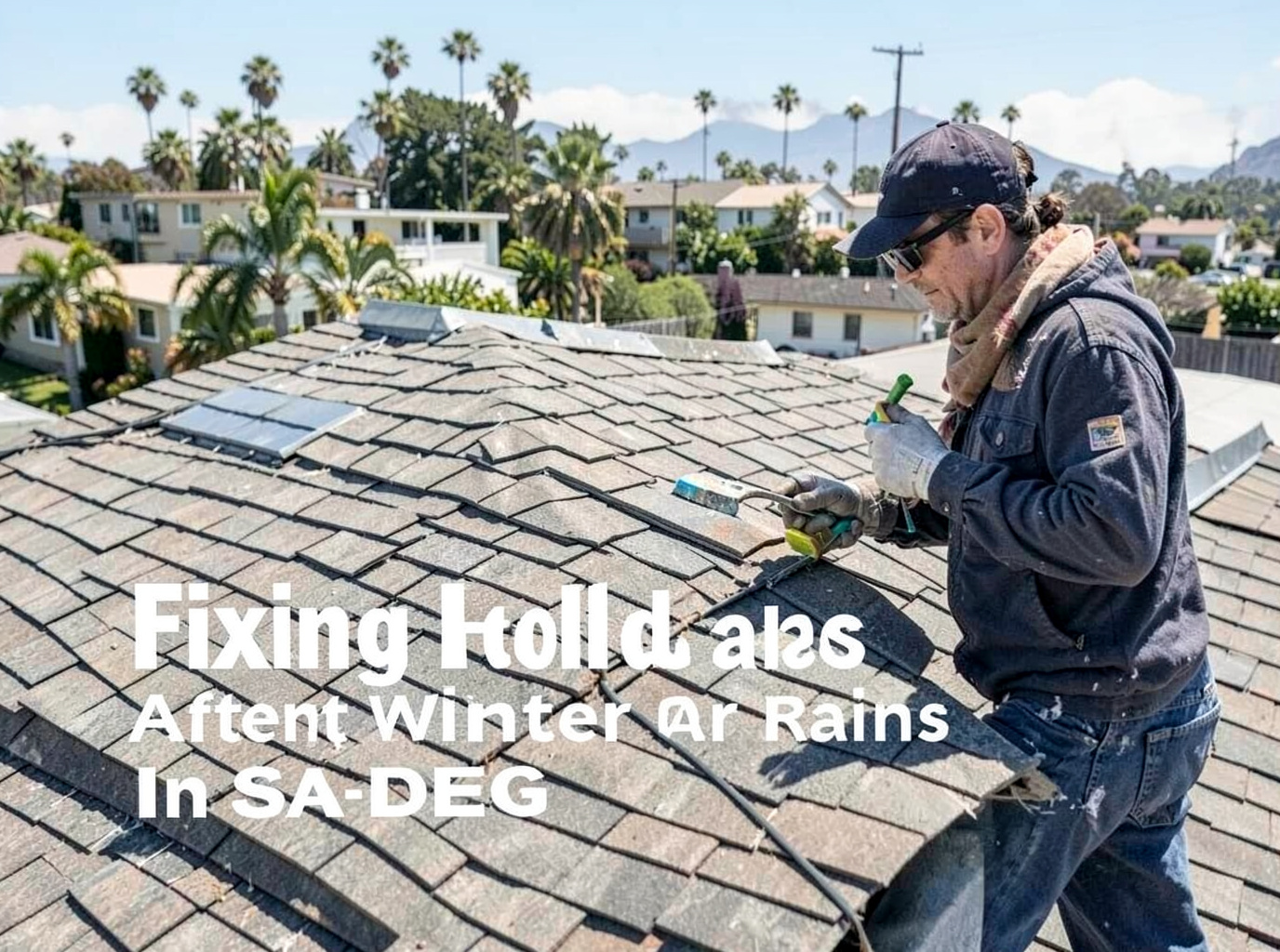 Fixing Roof Leaks After Winter Rains In San Diego