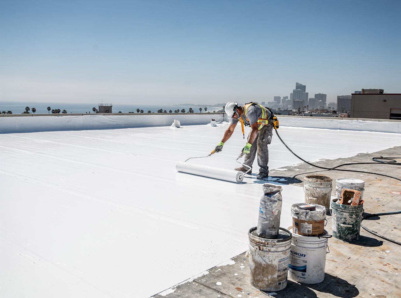 Roof Coating Application in San Diego, CA